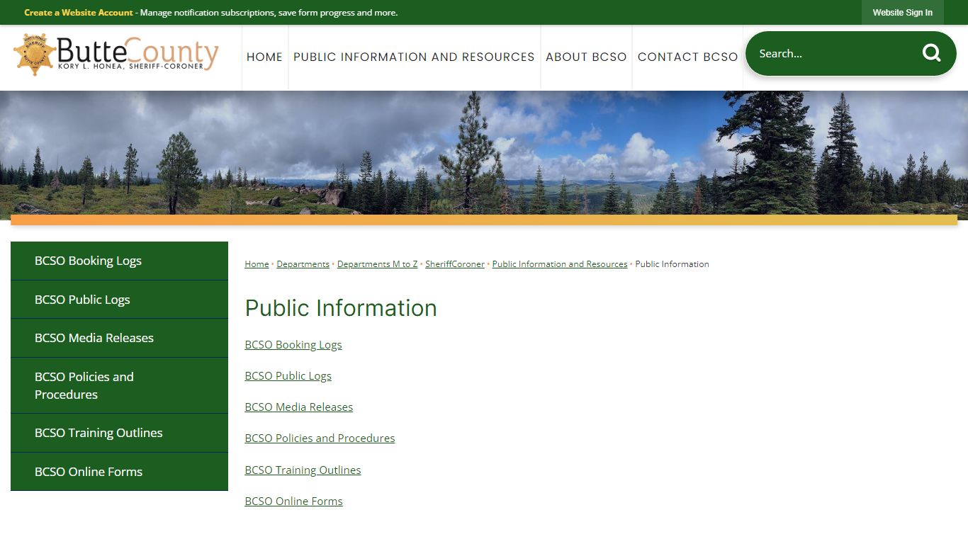 Public Information | Butte County, CA